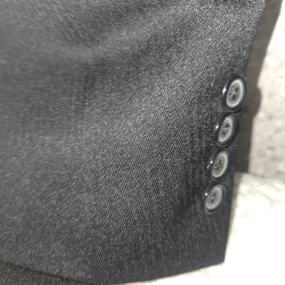 Richard Harris Mens Black 3-Button Tailored Blazer Jacket Size 50L - Picture 6 of 8